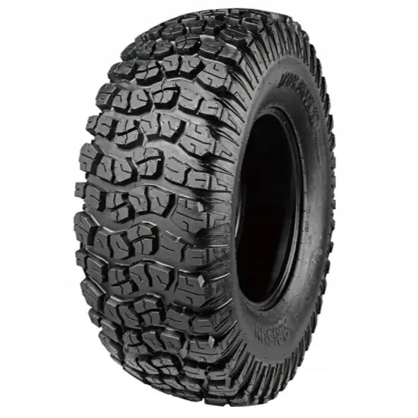 Atv Dekk 30x10-15 Arisun AR33, skråvinklet visning som fremhever det grove terrengmønsteret og solide dekksidene.