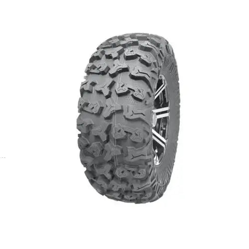Atv Dekk 29x9-14 Journey, trekvart vinkel som viser det grove terrengmønsteret og delvis synlig metallfelg.