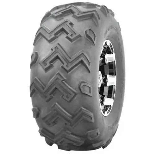 Atv Dekk 24x11-10 Journey P306 med markant mønster og kromdetaljert felg, fotografert fra skrå side.