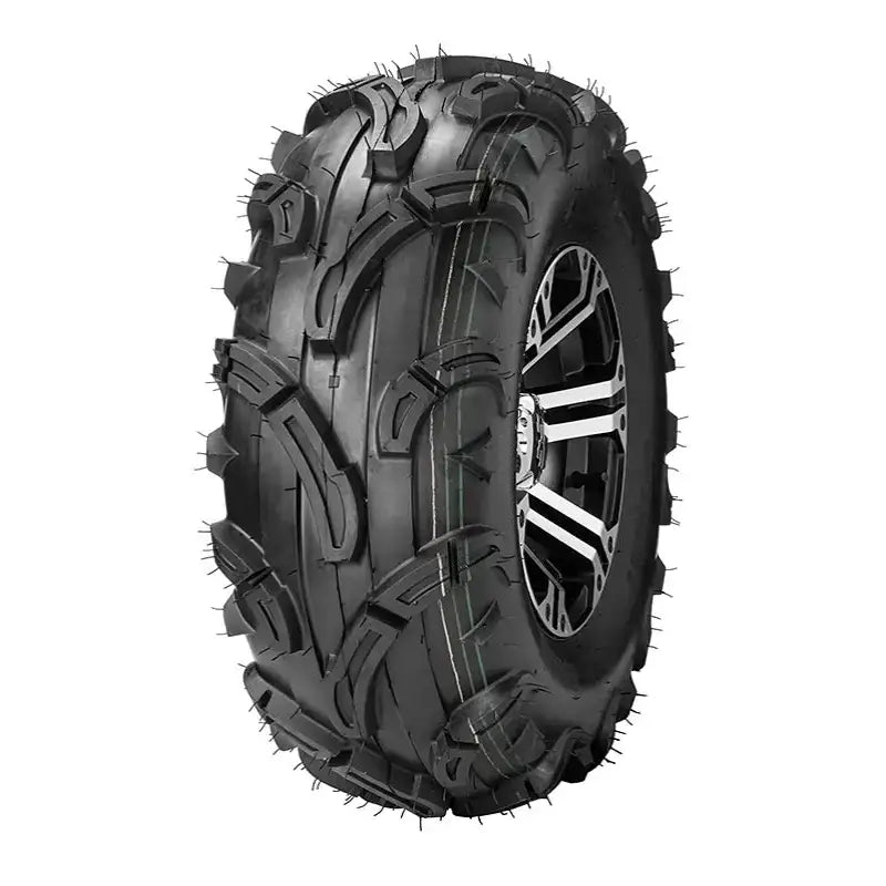 Atv Dekk 25x8-12 Journey P351, skrå frontvisning som fremhever grovt mønster og slitesterk konstruksjon.