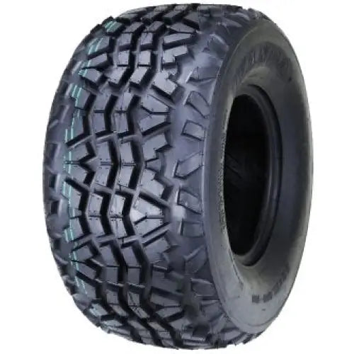 Atv Dekk 23x11-10 Wanda, side- og frontvinkel som fremhever det dype grove mønsteret og markerte riller for grep.