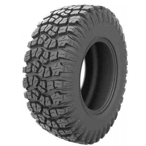 Atv Dekk 28x10R15 Arisun AR33, skråvisning som fremhever de store blokkmønstrene for maksimalt terrenggrep.