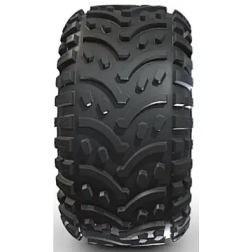 Atv Dekk 22x10-9 BKT AT108, frontvisning som fremhever det dype terrengmønsteret og brede spor på hvit bakgrunn.