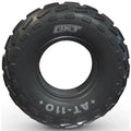 Atv Dekk 23x7-10 BKT AT110, frontbilde som viser grove knaster og tydelig BKT AT-110-merking på siden.