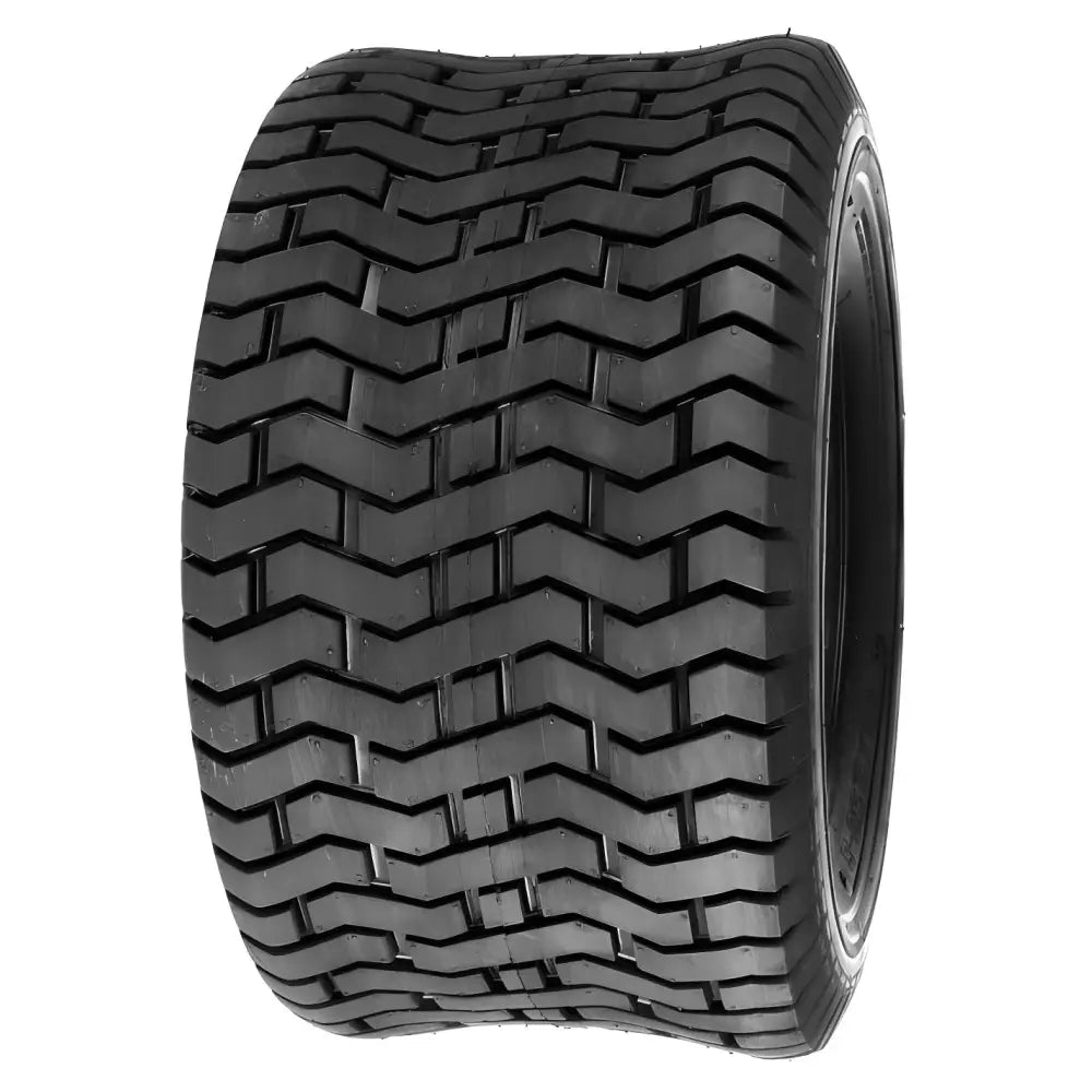 Atv Dekk 18x9.50 Deli S-366K sett forfra, viser tydelig sikksakk-mønster i slitebanen og glatte sidevegger.