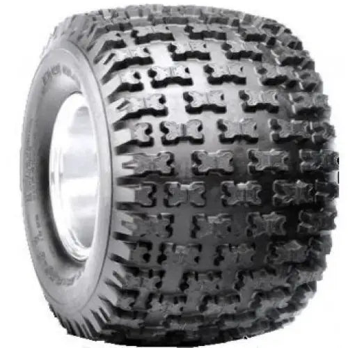 Atv Dekk 16x8-7 Duro DI-2009 Power Trail, skråvisning som fremhever grove knaster og slitebanens dybde.