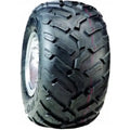 Atv Dekk 23x8-12 Duro DI-2024 Fuze, skråvisning med grovt mønster og rød linje sentrert på slitebanen.