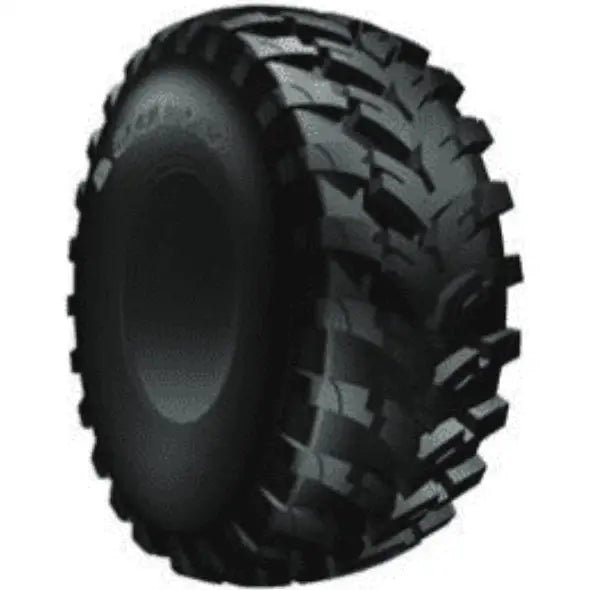 Atv Dekk 25x10R12 Duro DI-2037, skrå forfra med markerte knaster og dype spor for optimalt terrenggrep.