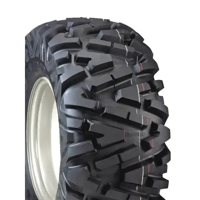 Atv Dekk 25x11R10 Duro DI2025 Power Grip, skråvisning som fremhever de dype sporene og den lyse felgen.