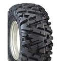 Atv Dekk 25x11R12 Duro Power Grip, skråvisning med lys felg og ekstra grove mønsterblokker.
