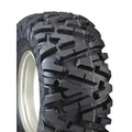 Atv Dekk 25x8-12 Duro DI2025 Power Grip, side- og frontperspektiv med markert dypt mønster og lys felg.
