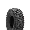 Atv Dekk 27x9-12 Duro DI2038 Power Grip II vist skrått, fremhever markerte kanter og dypt mønster for terrenggrep.