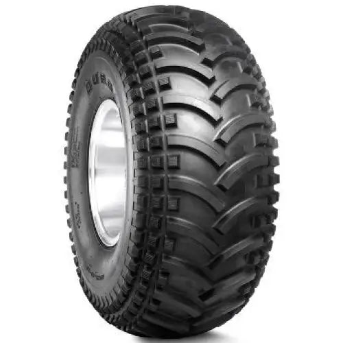 Atv Dekk 25x8-12 Duro HF-243 Mud and Sand, skråvisning som fremhever det dype, grove mønsteret for gjørme og sand.