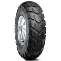 Atv Dekk 20x8-8 Duro HF-247, sidevisning som fremhever det grove mønsteret og den blanke sølvfelgen.