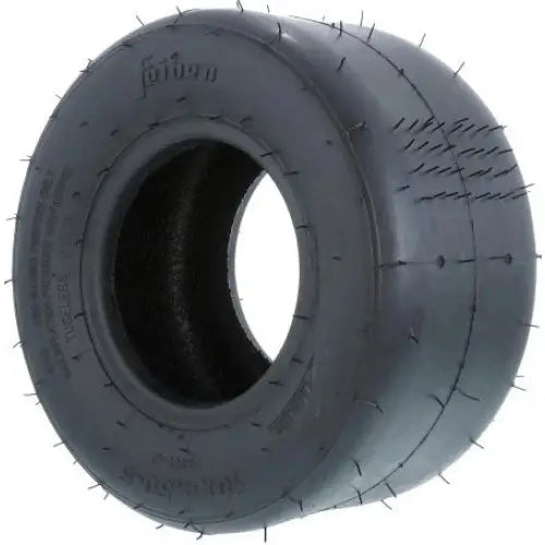Atv Dekk 10x4.50 Feiben Tyre FB805, glatt gummioverflate uten mønster og markerte pigger langs dekkantene.
