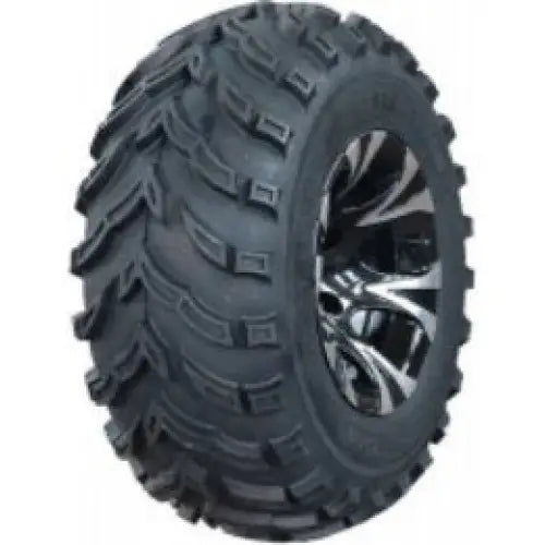 Atv Dekk 25x8-12 Forerunner Mars B, side- og toppvinkel som fremhever grove knaster og tofarget felgdesign.