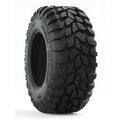 Atv Dekk 25x10-12 ITP Duracity med grove mønsterblokker, skråvisning som fremhever terrengprofilen mot hvit bakgrunn.