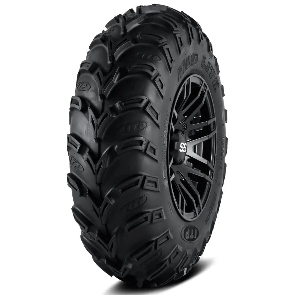 Atv Dekk 30x10-12 Mud Lite XXL, vist i trekvart vinkel med grove, dype mønstre og tydelige sidebokstaver.