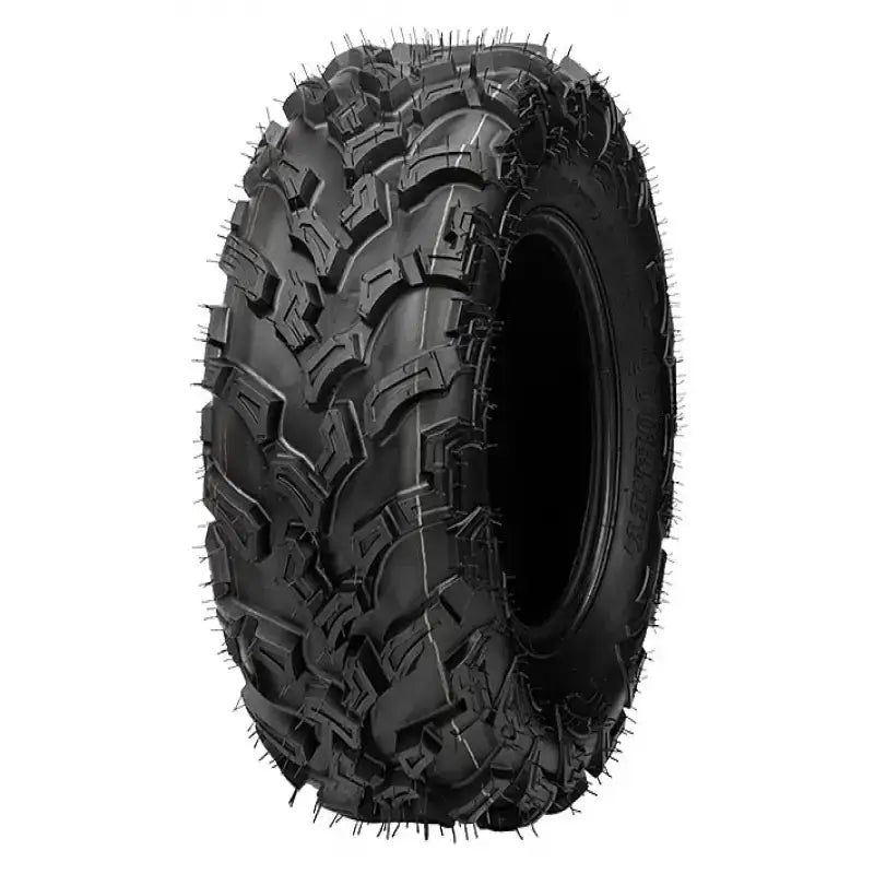 Atv Dekk 27x11-12 Journey, trekvart visning som fremhever grove knaster og terrengmønster mot hvit bakgrunn.
