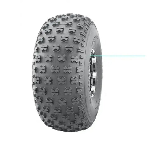 Atv Dekk 25x12-9 Journey sett fra skrå vinkel, viser grove knotter og markert mønster for optimalt terrenggrep.
