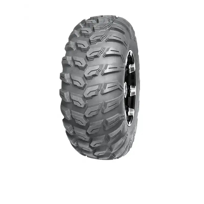 Atv Dekk 26x11R14 Journey, vinklet visning med tydelig slitebane og svarte samt sølv detaljer på felgen.