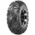 Atv Dekk 26x10-12 Journey, skråvisning som fremhever grovt mønster, metallfelg og detaljert gummistruktur.