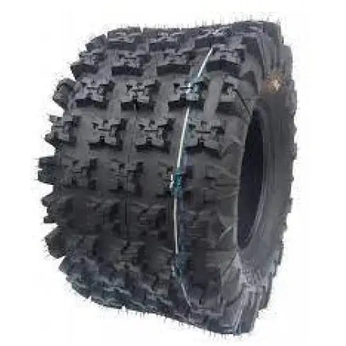 Atv Dekk 22x11-9 Journey, skrå forfra med tydelige knaster og synlig metalltråd mot hvit bakgrunn.