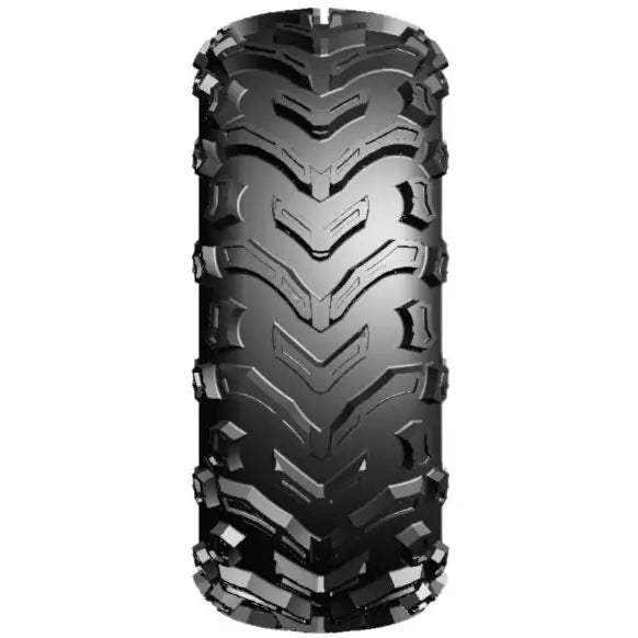 Atv Dekk 25x12.50 Journey, frontvisning som fremhever det grove terrengmønsteret på slitbanen mot hvit bakgrunn.