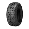 Atv Dekk 16x8-7 Journey, sort gummi med firkantet knastemønster, vinklet mot høyre på hvit bakgrunn.