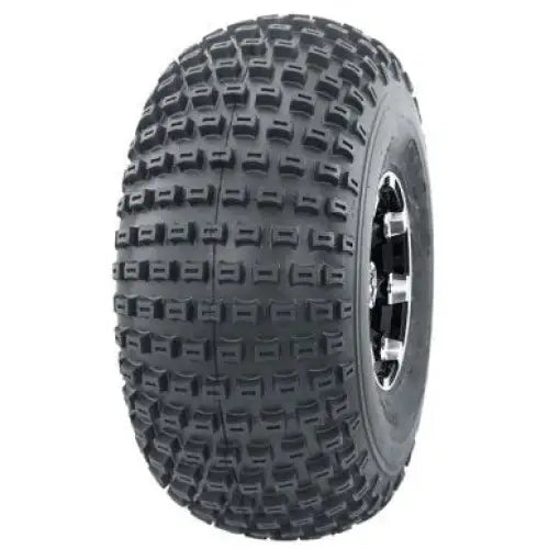 Atv Dekk 16x8-7 Journey P322, skrå forfra med tydelige knaster og delvis synlig felg for terrengbruk.