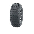 Atv Dekk 145/70-6 Journey P333, skrå forfra med firkantede knaster og markert mønster for optimalt grep på løst underlag.