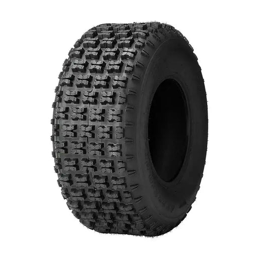 Atv Dekk 22x10-10 Journey P336, skrå forfra med markert firkantmønster for terrengkjøring mot hvit bakgrunn.