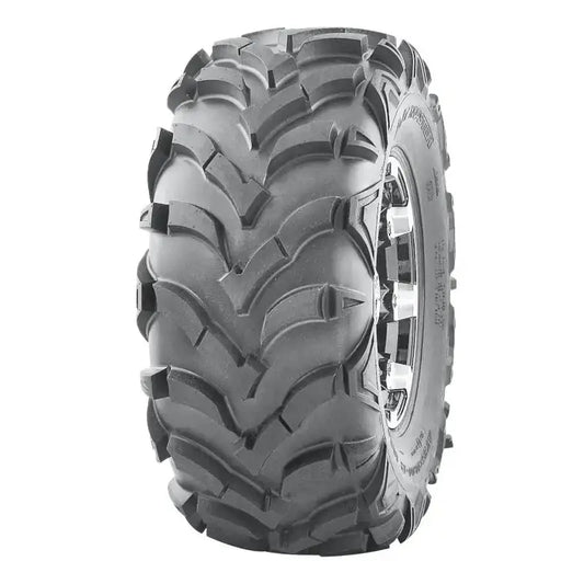 Atv Dekk 25x8-12 Journey P341, frontbilde som fremhever de dype terrengsporene i det grovmønstrede gummidekket.