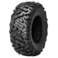 Atv Dekk 24x9-11 Journey P350, skrått sideforfra, fremhever grove mønstre og kraftig gummi for terrenggrep.
