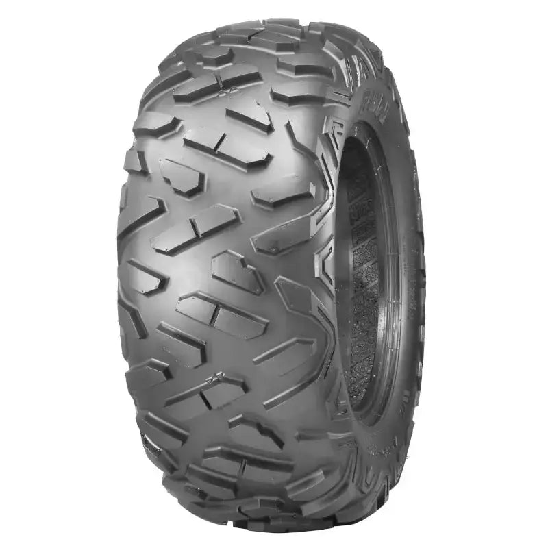 Atv Dekk 25x10-14 Journey P3501A, trekvart sidevisning som fremhever grovt terrengmønster mot hvit bakgrunn.