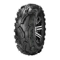 Atv Dekk 25x8-12 Journey P351, skrå frontvisning som fremhever grovt mønster og slitesterk konstruksjon.