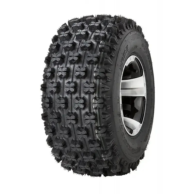 Atv Dekk 20x11-9 Journey P357, skråvisning som fremhever det grove knastemønsteret for optimalt terrenggrep.