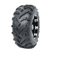 Atv Dekk 25x10-12 Journey P377 med markert, dypt mønster og sort felg med sølvdetaljer, sett fra skrå vinkel.