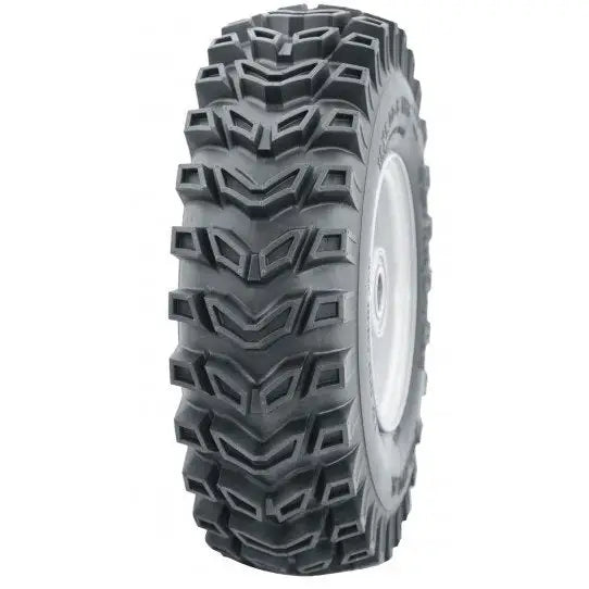 Atv Dekk 16x6.50 Journey P533, skråvisning som fremhever grove mønsterknaster og lys grå metallfelg.