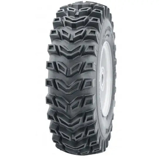 Atv Dekk 16x6.50 Journey P533, skråvisning som fremhever grove mønsterknaster og lys grå metallfelg.
