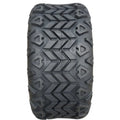 Atv Dekk 25x10-12 Journey, frontbilde som fremhever det grove sikksakk- og sekskantmønstrede slitebanen.