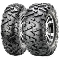 Atv Dekk 29x11-14 Maxxis BigHorn 2, sett fra skrå vinkel med synlig slitebane, felg og grove mønstre i detalj.