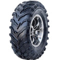 Atv Dekk 25x12-12 Roadguider Mars med grovt mønster, skråvisning som fremhever dype spor og sølvfarget felg.
