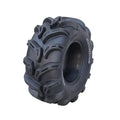 Atv Dekk 28x9-14 Roadguider Vulcan, skrå vinkel som fremhever det dype mønsteret og solide gummikonstruksjonen.