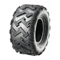 Atv Dekk 24x11-10 Sunf A-001, trekvart profil som fremhever de markante, kantete mønstersporene.