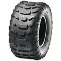 Atv Dekk 22x10-10 Sunf A-006, skrått forfra med markerte, dype knaster og robust terrengmønster mot hvit bakgrunn.