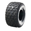 Atv Dekk 22x11-9 Sunf A-031, skråvisning som fremhever det grove terrengmønsteret og de markerte gummiklossene.