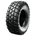 Atv Dekk 28x10-14 Sunf A-047, tredels vinkel som fremhever de dype sporene og det markante terrengmønsteret.