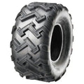 Atv Dekk 21x7-10 Sunf A001, skråvisning som fremhever det vinklete grovmønsteret og dekkets brede, solide utforming.